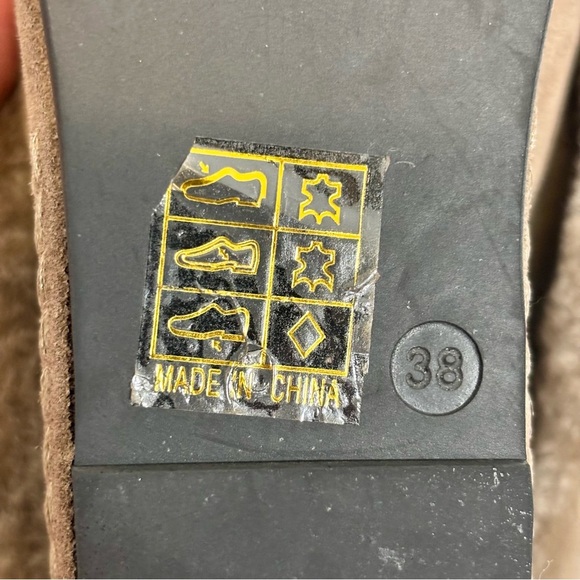 Antelope N08 Toppa Furry Slip-On Wedge/Clog-Taupe-Women Size EU 38, U.S. 7 - Picture 8 of 10